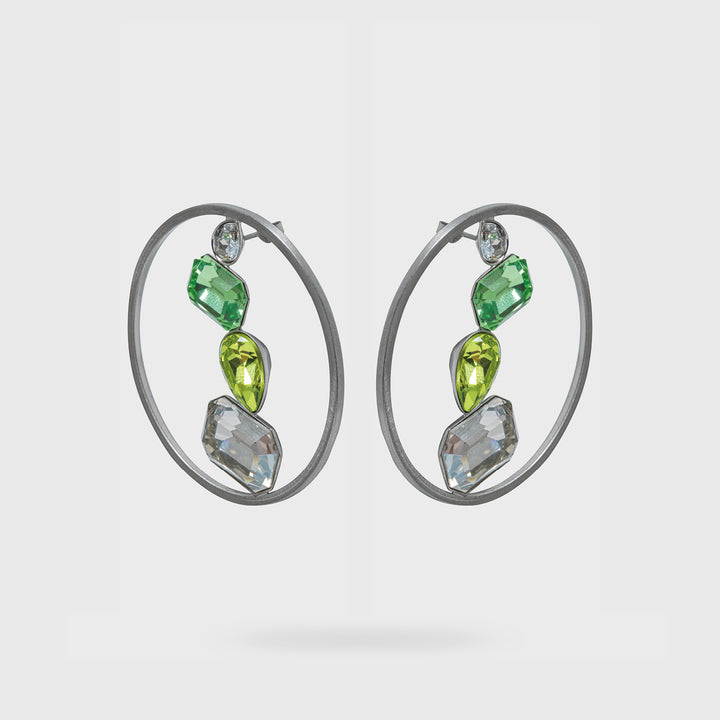 Peridot Glimmer Earrings - Katerina Vassou