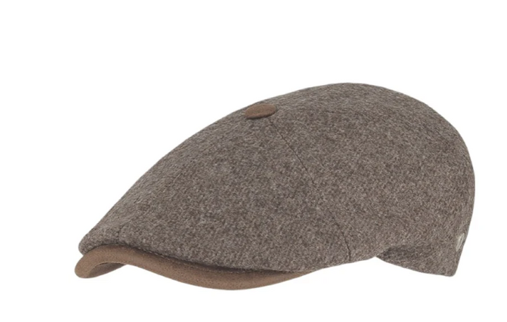 M by Flechet - Virgin Wool Flat cap - leather trim