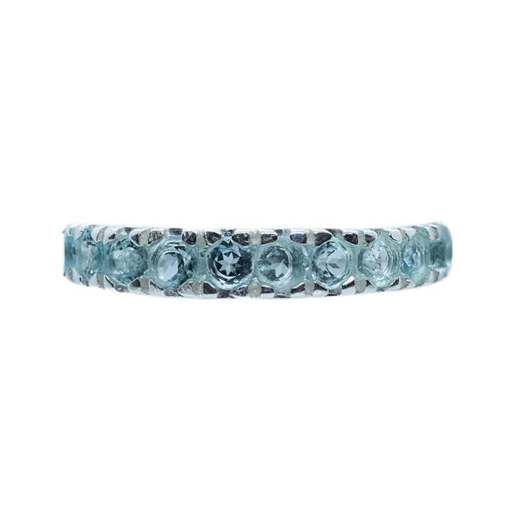 Blue Topaz Stacker Ring by Crown Jewels